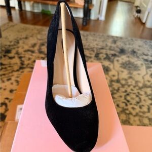 NIB Kate Spade Sybil Black Velvet Heels Size 9.5m